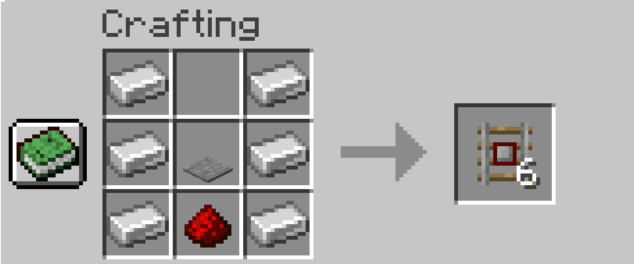 Detector Rails craft minecraft